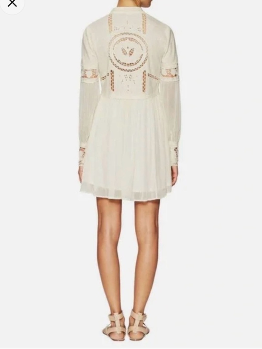 Free People Cream Lace & Chiffon women’s Dress